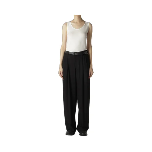 Rayon Viyella Double Tucked Wide Pants
