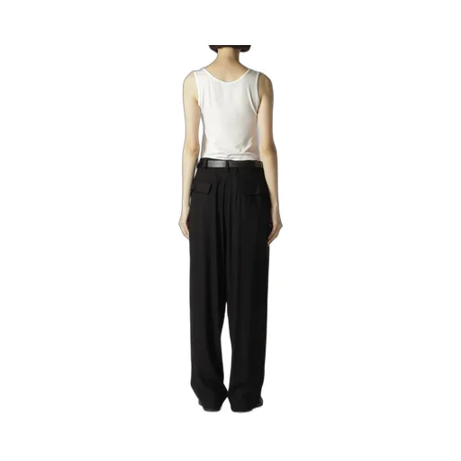 Rayon Viyella Double Tucked Wide Pants