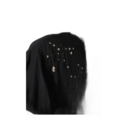 Cupro/Dungaree Baller Lace Left Side Gathered Dress