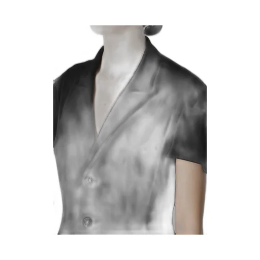 Cupro/Dungaree Baller Lace Square Cloth Sleeve Jacket
