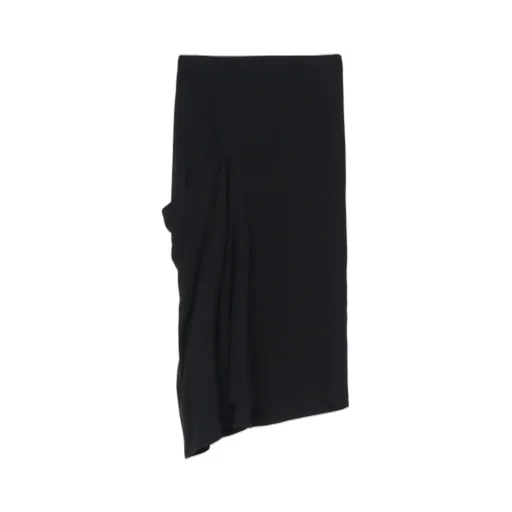Rayon Cupro Right Side Marmaid Flare Skirt