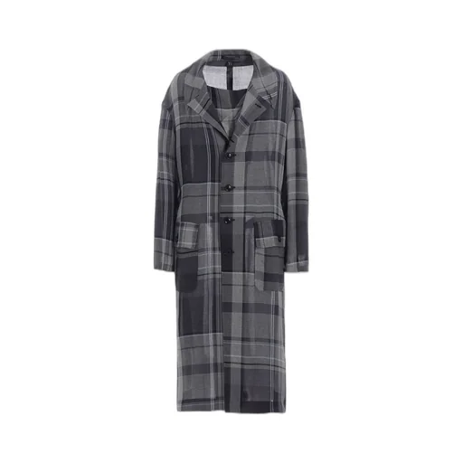 Gauze Plaid Big Jacket