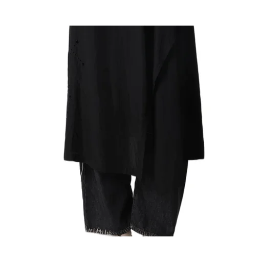 Cupro/Dungaree Baller Lace Square Cloth Sleeve Jacket