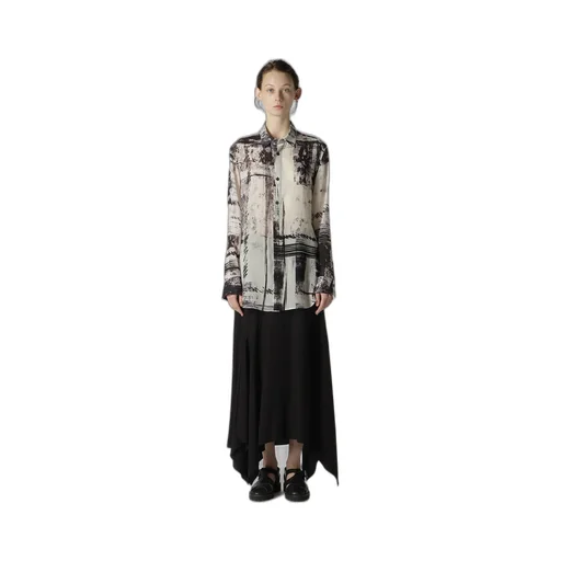Cu/ Lawn Blurred Check Blouse