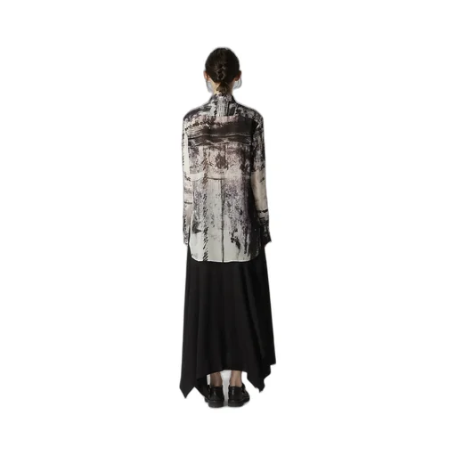 Cu/ Lawn Blurred Check Blouse