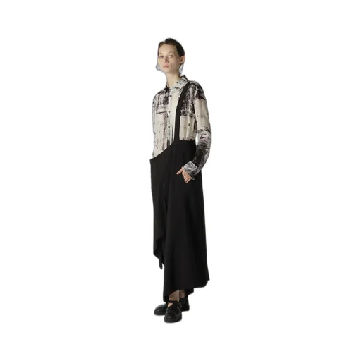 Cu/ Lawn Blurred Check Blouse