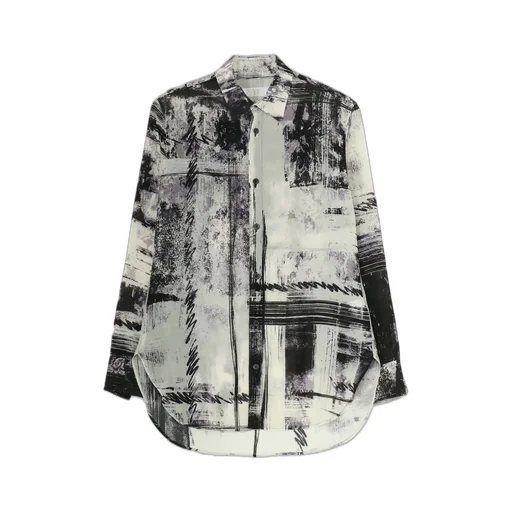 Cu/ Lawn Blurred Check Blouse