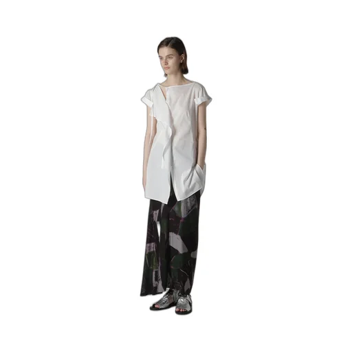 Cu/Dungaree Twill Painted City Left Cloth Skirt