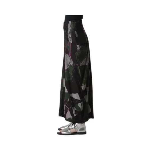 Cu/Dungaree Twill Painted City Left Cloth Skirt
