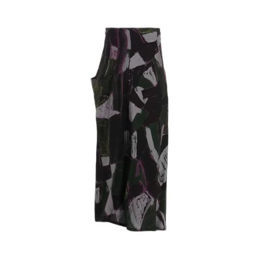 Cu/Dungaree Twill Painted City Left Cloth Skirt