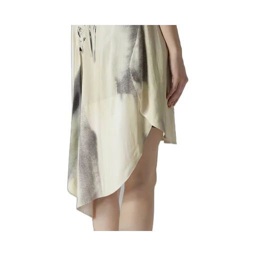 Swimming Butterfly Print Asymmetric Jacket