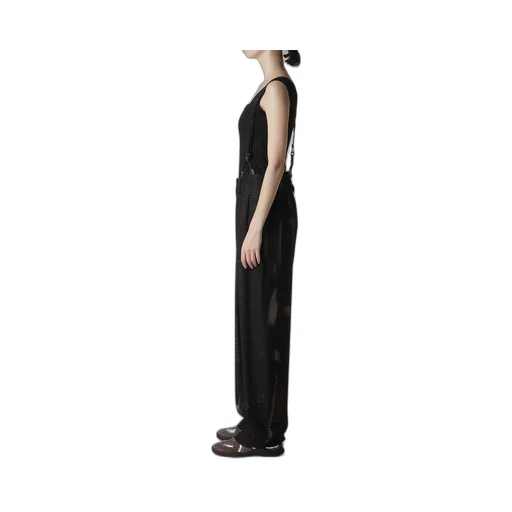 Cu/Dungaree Twill Dark Neon Print Suspender Pants