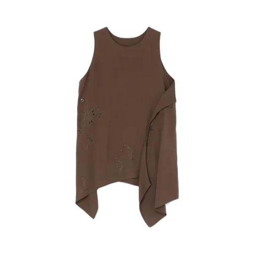 Sleeveless Wrap Top
