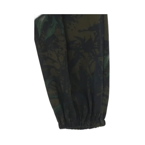 Withering Flower Eleastic Band Hem Pants