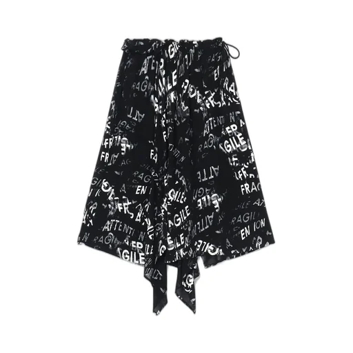 Rayon Georgette Asymmetric Skirt