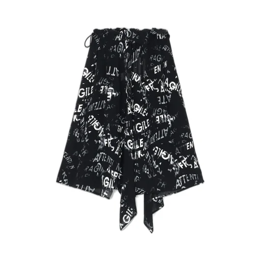 Rayon Georgette Asymmetric Skirt
