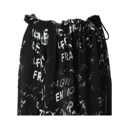 Rayon Georgette Asymmetric Skirt