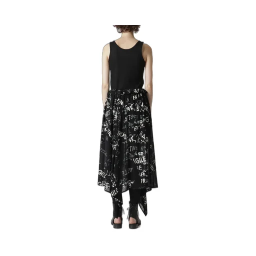 Rayon Georgette Asymmetric Skirt