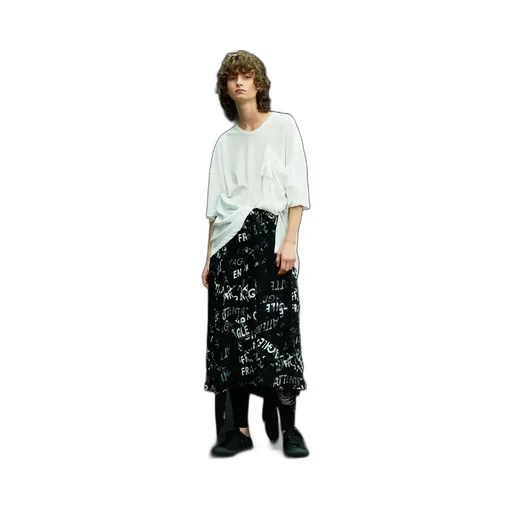 Rayon Georgette Asymmetric Skirt