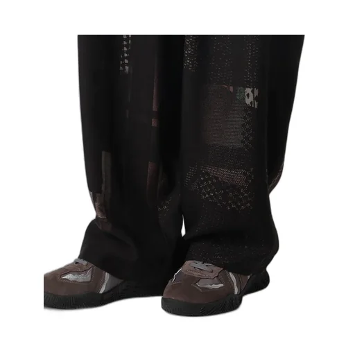 Cu/Dungaree Twill Dark Neon Print Suspender Pants