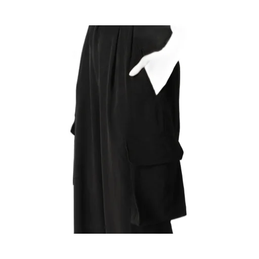 Crepe De Chine Cargo Pants