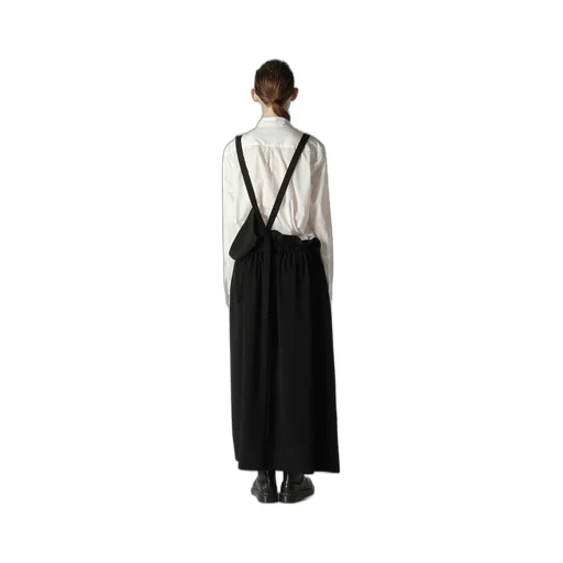 Crepe De Chine Gathered Jumper Dress