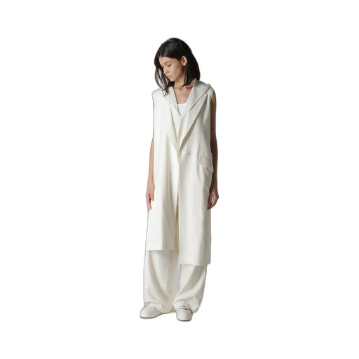 Ry/Li Canvas Sleeveless Asymmeteric Jacket