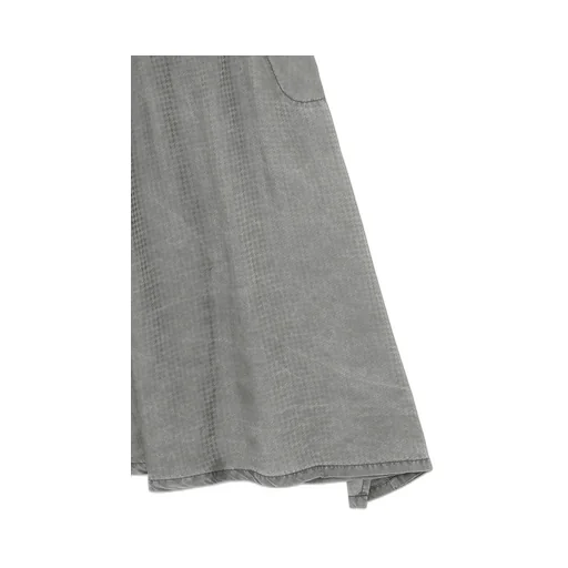 Cupro Houndstooth Asymmetric Pants