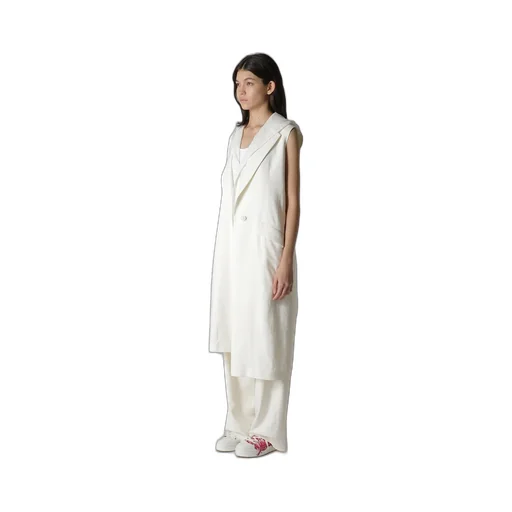 Ry/Li Canvas Sleeveless Asymmeteric Jacket