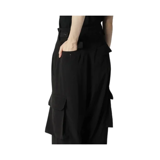 Crepe De Chine Cargo Pants