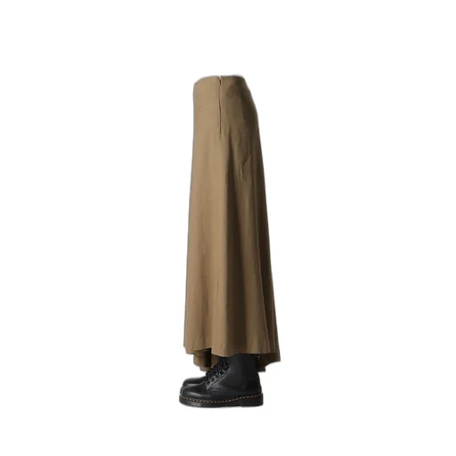 Ry/Li Canvas Asymmeteric Flare Skirt