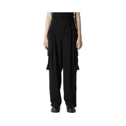 Crepe De Chine Cargo Pants