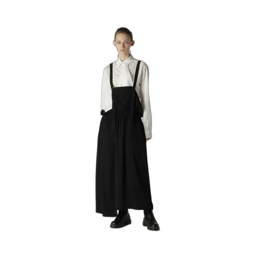 Crepe De Chine Gathered Jumper Dress