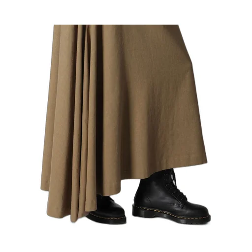Ry/Li Canvas Asymmeteric Flare Skirt