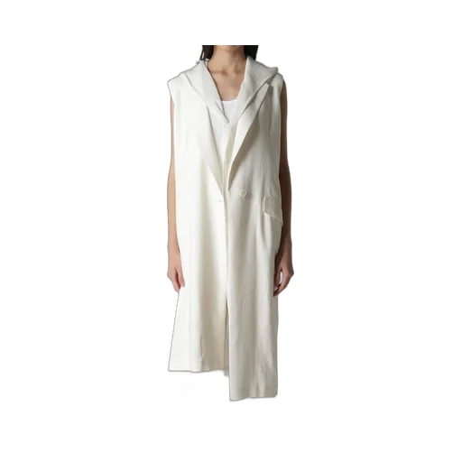 Ry/Li Canvas Sleeveless Asymmeteric Jacket