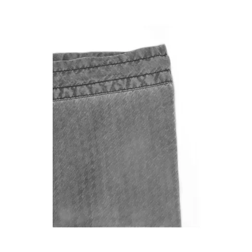 Cupro Houndstooth Asymmetric Pants