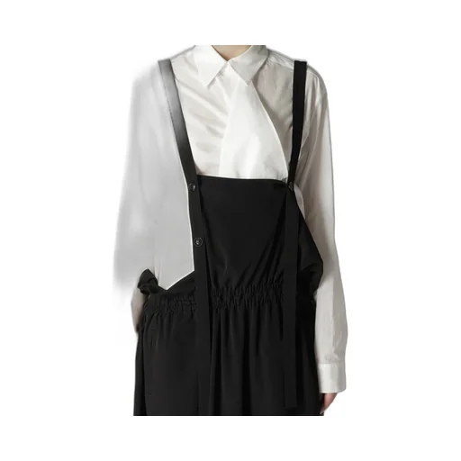 Crepe De Chine Gathered Jumper Dress