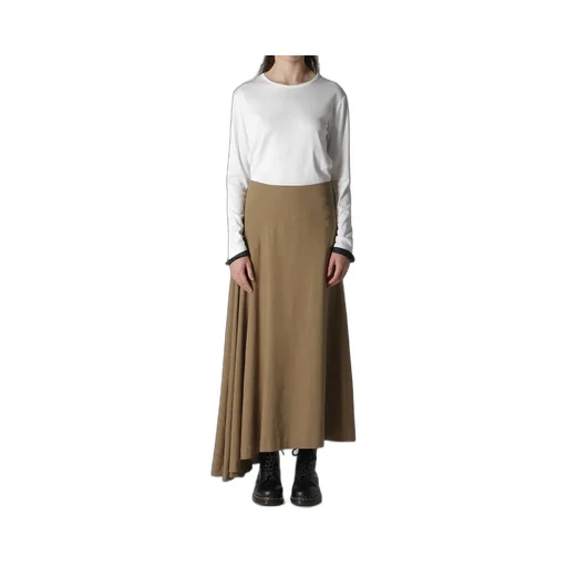 Ry/Li Canvas Asymmeteric Flare Skirt