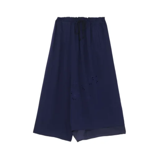 Drawstring Pants With Double Left Leg