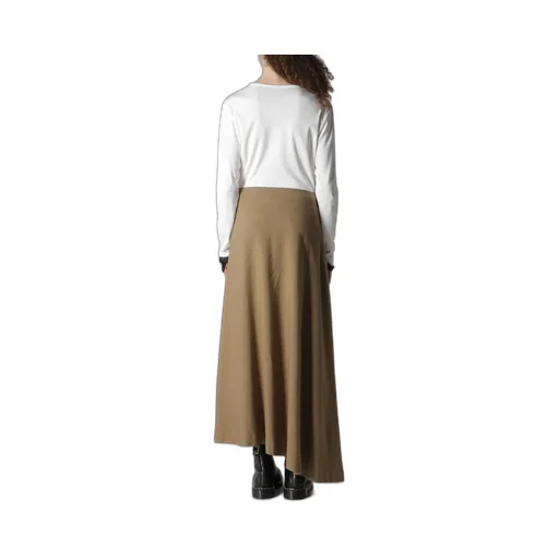 Ry/Li Canvas Asymmeteric Flare Skirt