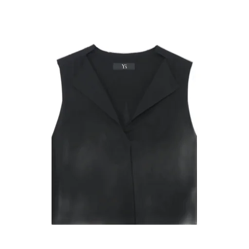 Sleeveless Dress With Notched Lapel Collar