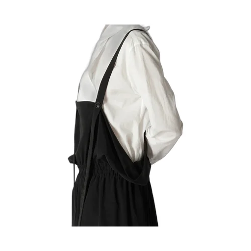 Crepe De Chine Gathered Jumper Dress