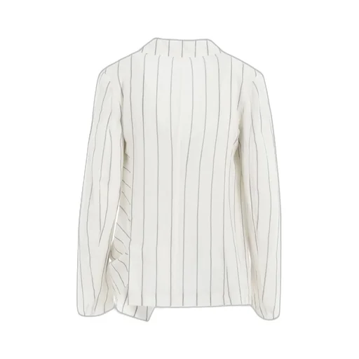Washer Stripe Left Side Dropped Jacket