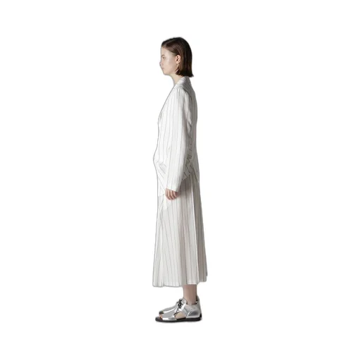 Washer Stripe Left Side Dropped Jacket