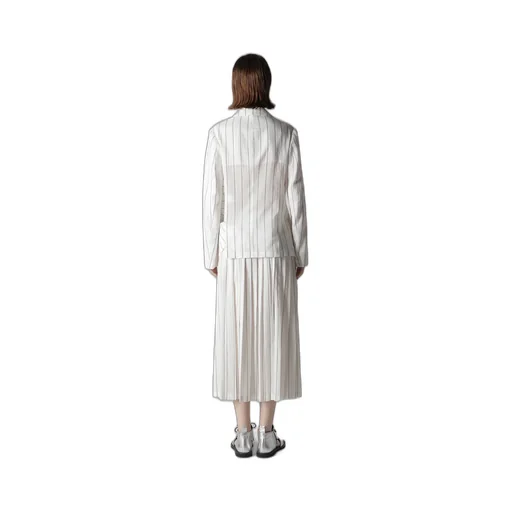 Washer Stripe Left Side Dropped Jacket