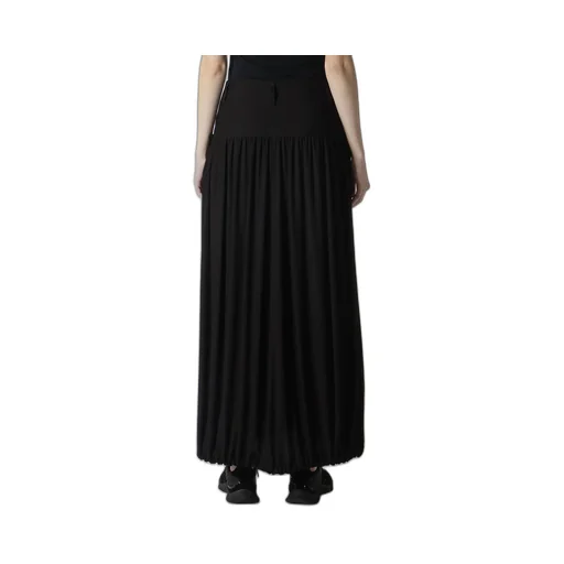 Black Denim Combination Skirt