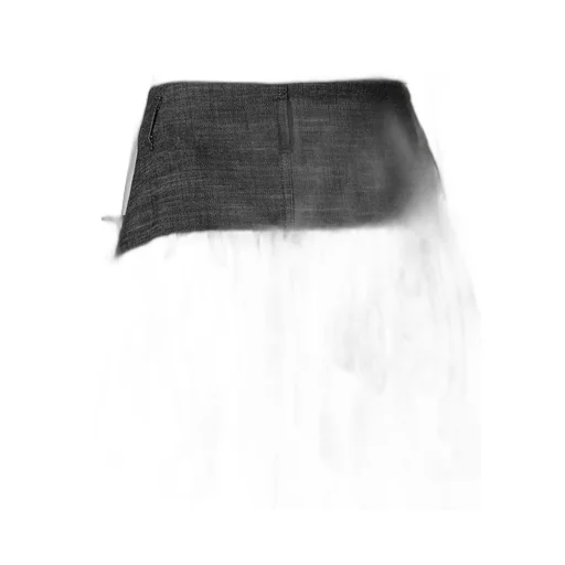 Denim/Cupro Combination Skirt