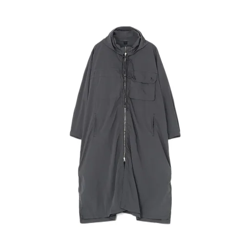 Typewriter Polyester Hooded Dress