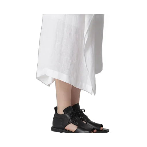 Linen Untwisted Lawn Skirt Pants