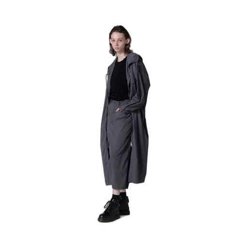 Typewriter Polyester Hooded Dress